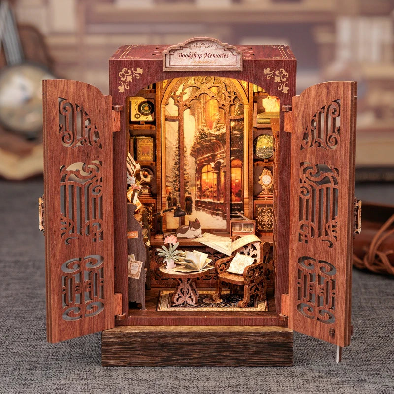 The Secret book shop … A hidden world waiting behind tiny wooden doors.