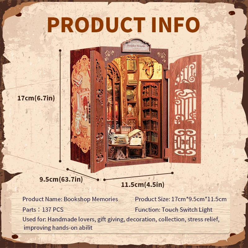 The Secret book shop … A hidden world waiting behind tiny wooden doors.